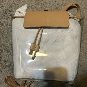 Barney Beige and Transparent Women's Backpack